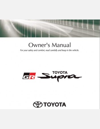 toyota supra 2020 owners manual